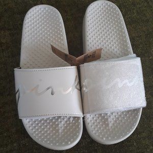 Victoria's Secret Pink Beige Slides, S